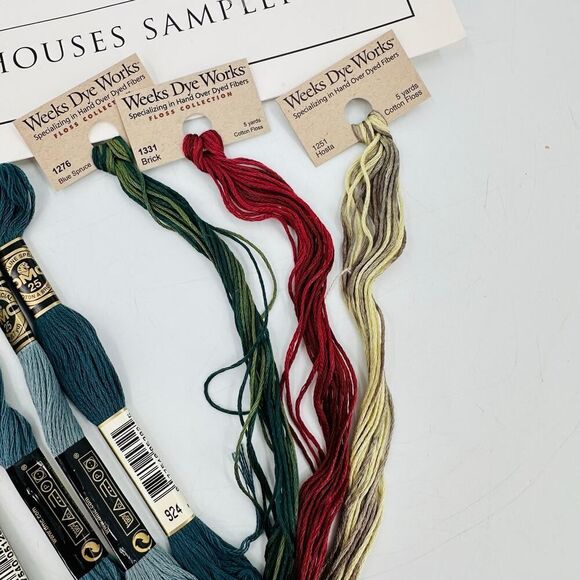 The Drawn Thread Counted Cross Stitch 12 House Sampler & Perennial Border Floss - Picture 11 of 11